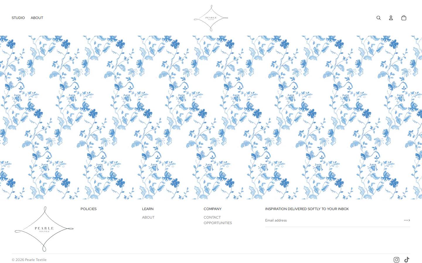 pearletextile.com homepage screenshot