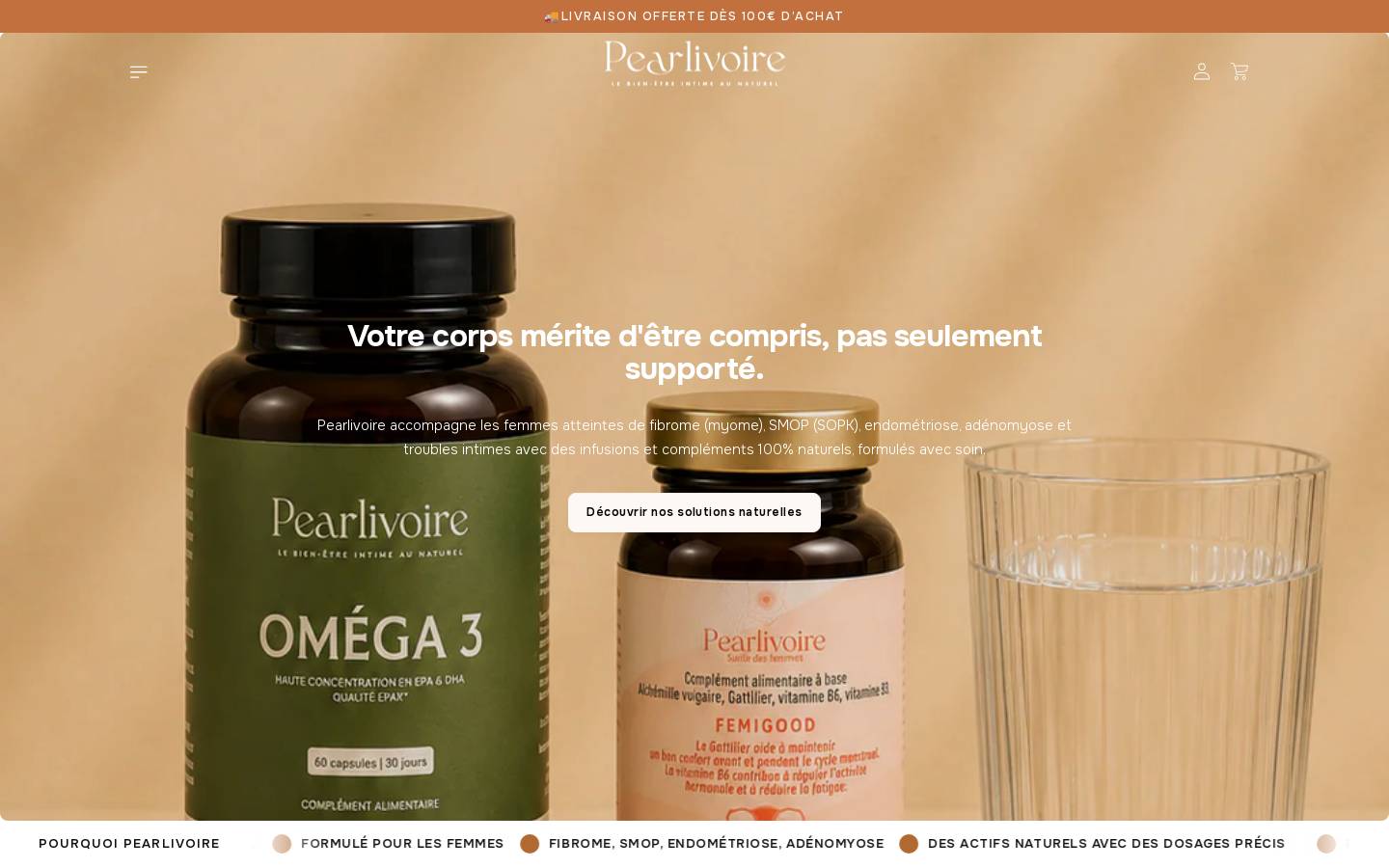 pearlivoire.com homepage screenshot