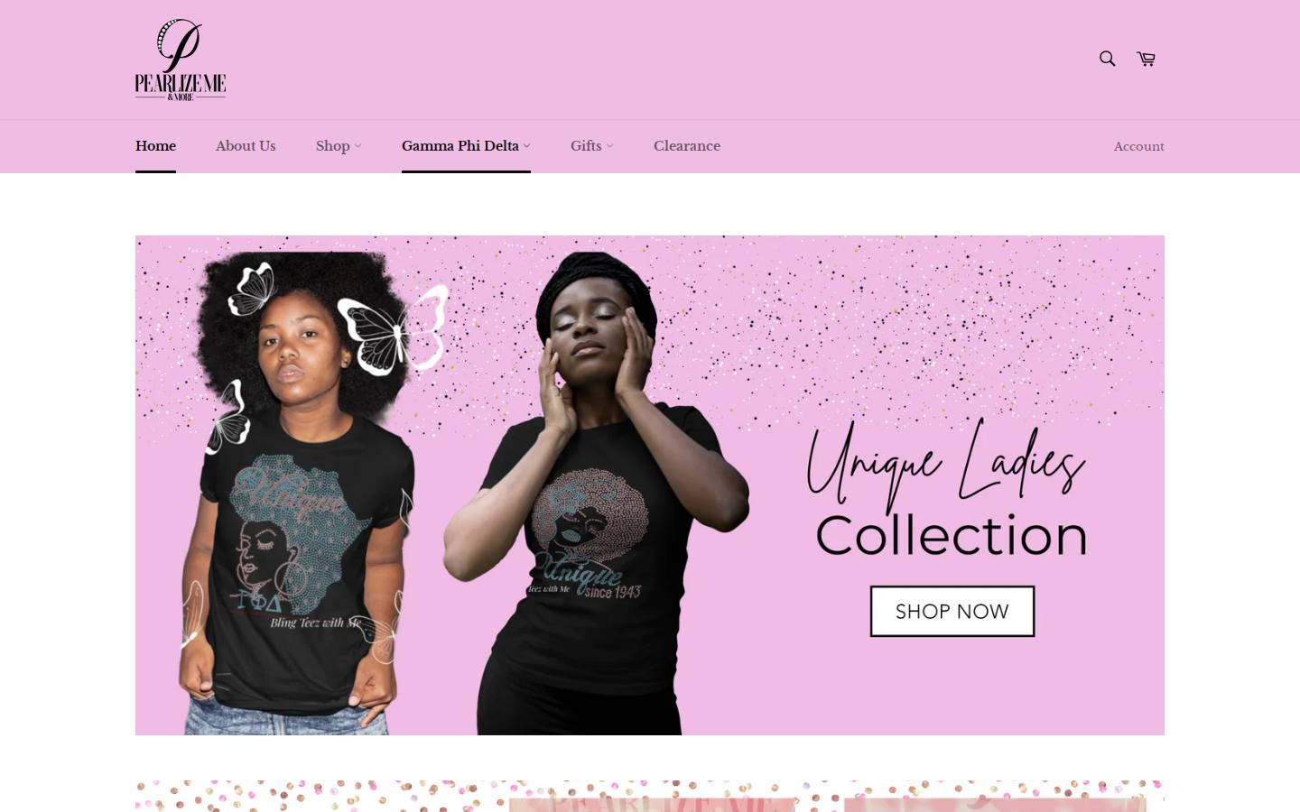 pearlizemeandmore.com homepage screenshot