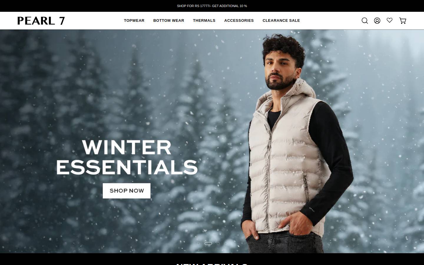 pearlseven.com homepage screenshot
