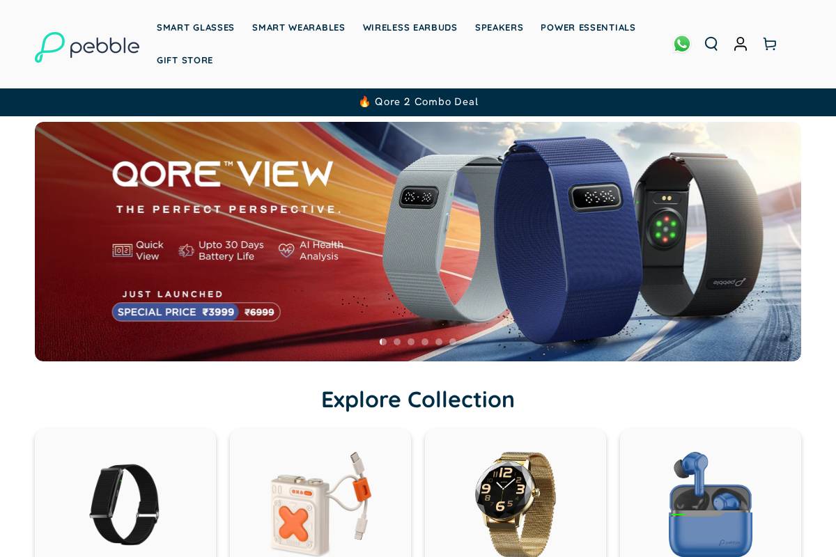 pebblecart.com homepage screenshot