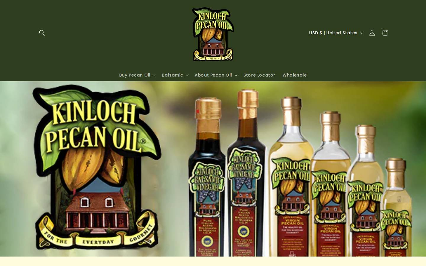pecanoil.com homepage screenshot