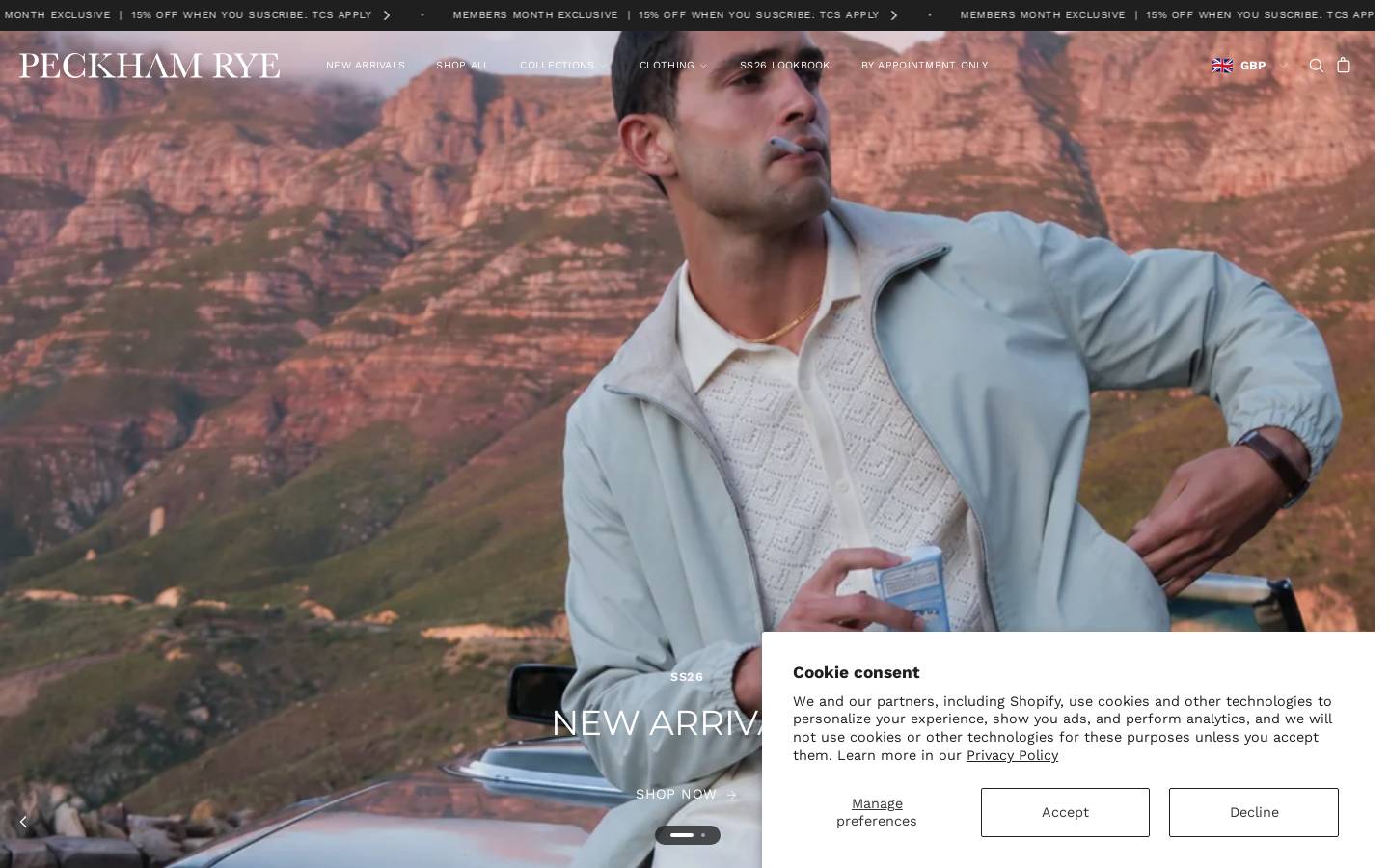 Peckhamrye homepage screenshot