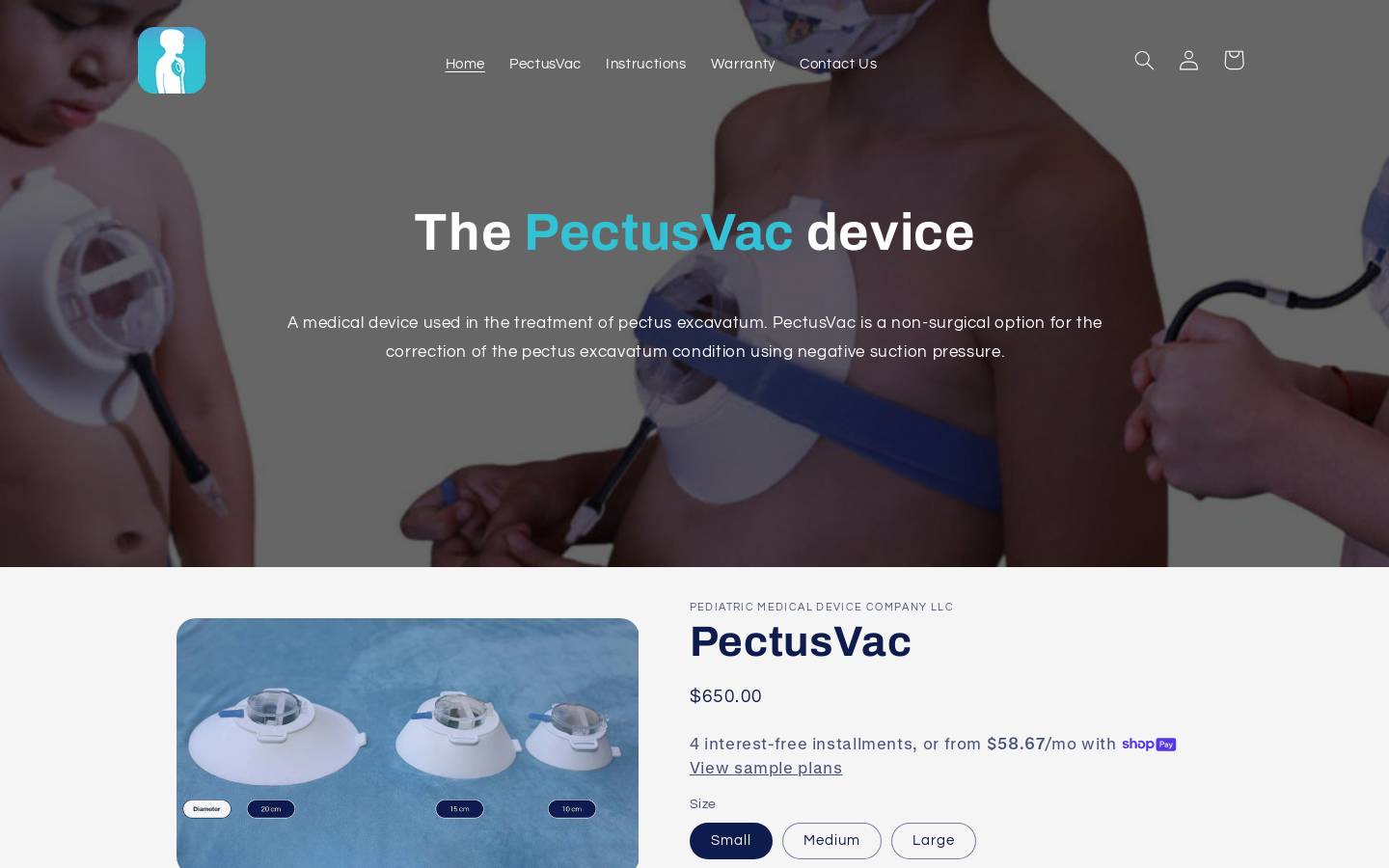 pectvac.com homepage screenshot