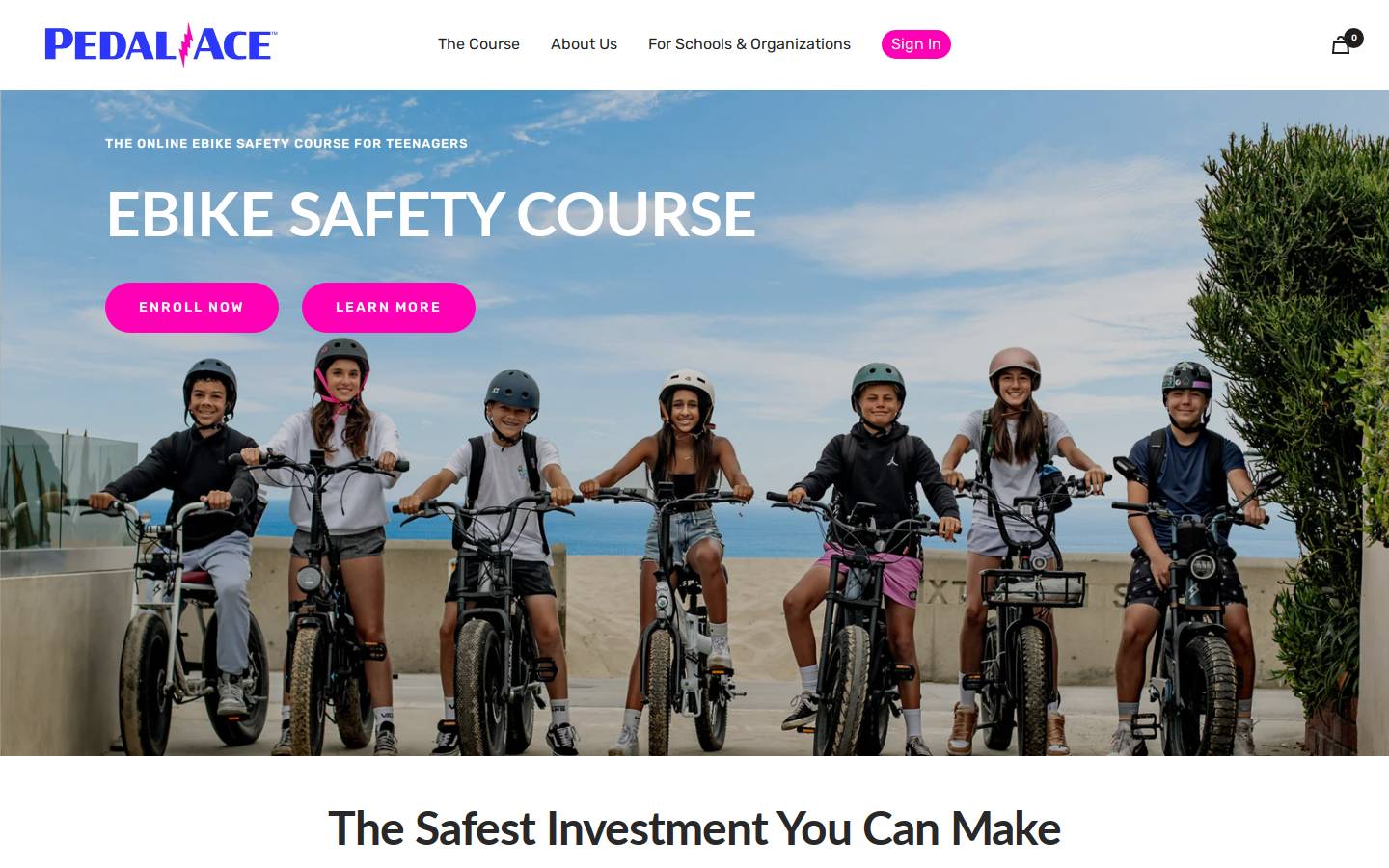 pedalace.com homepage screenshot