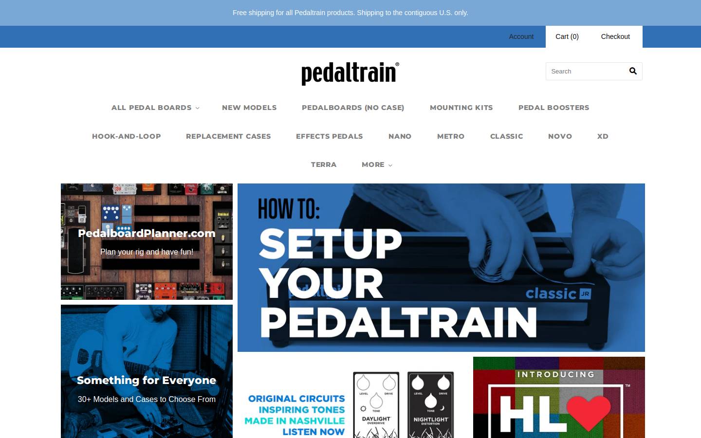 pedaltrain.com homepage screenshot