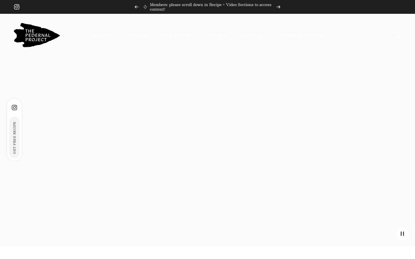 pedernalproject.com homepage screenshot