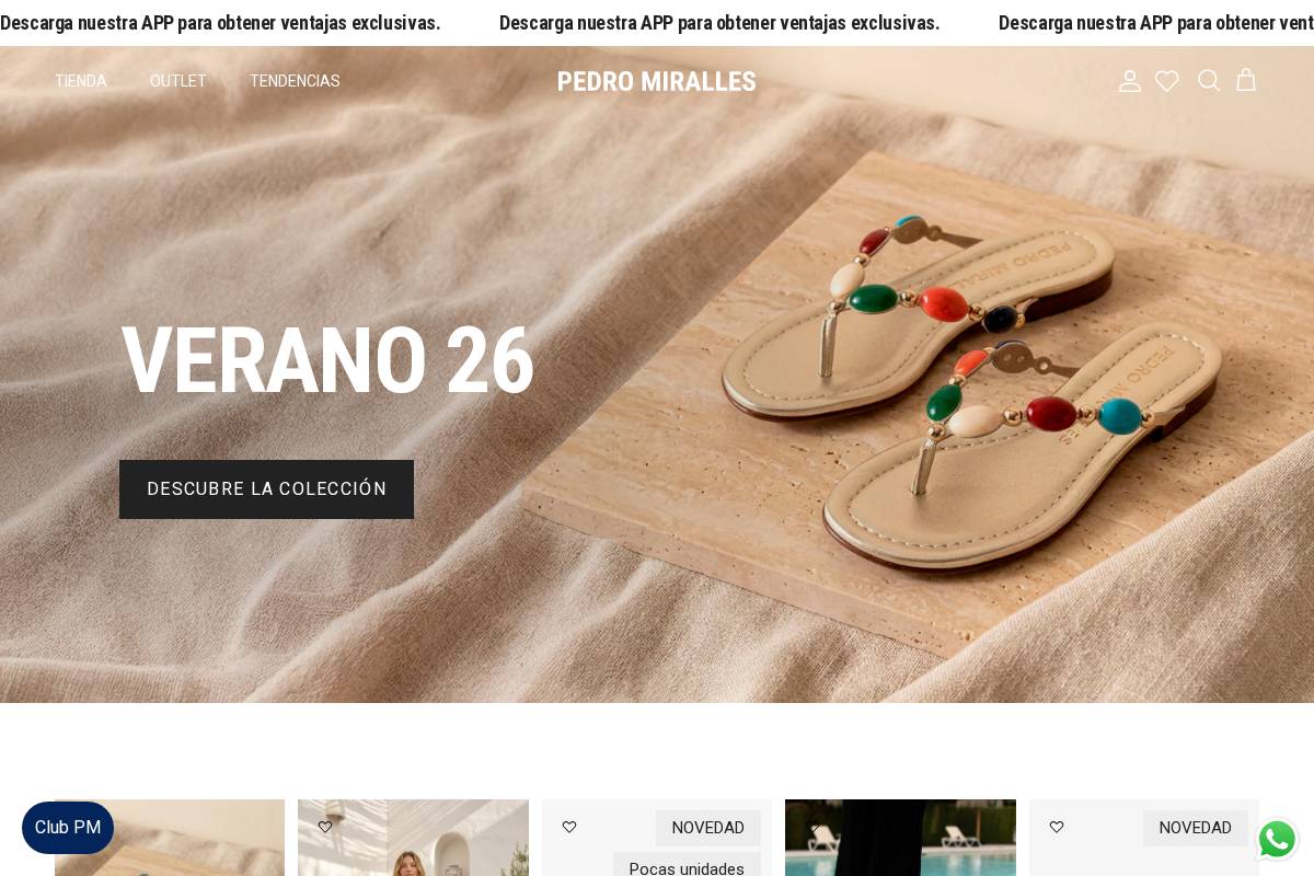 Pedro Miralles homepage screenshot