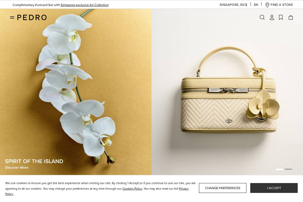 Pedro homepage screenshot