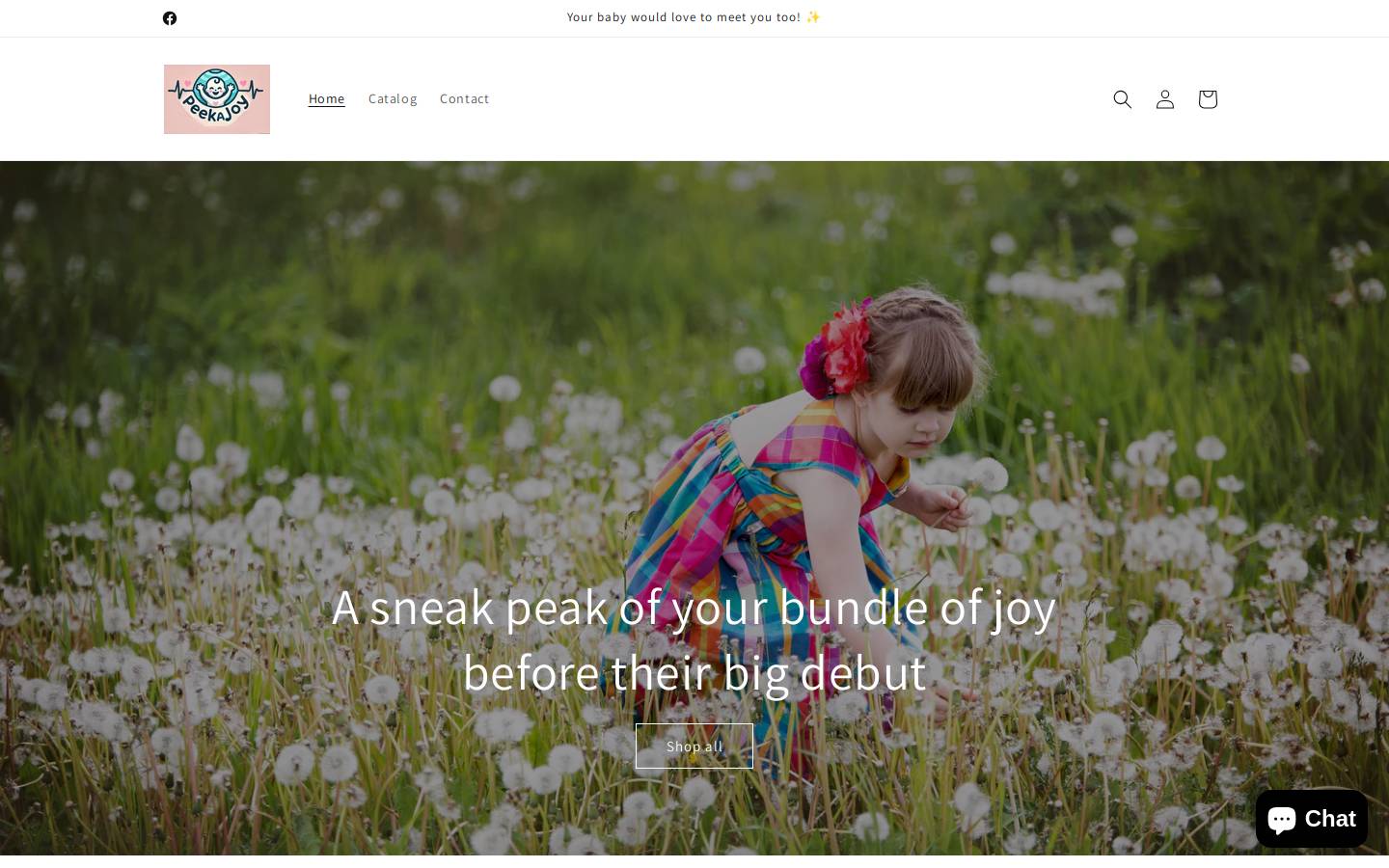 peekajoy.com homepage screenshot