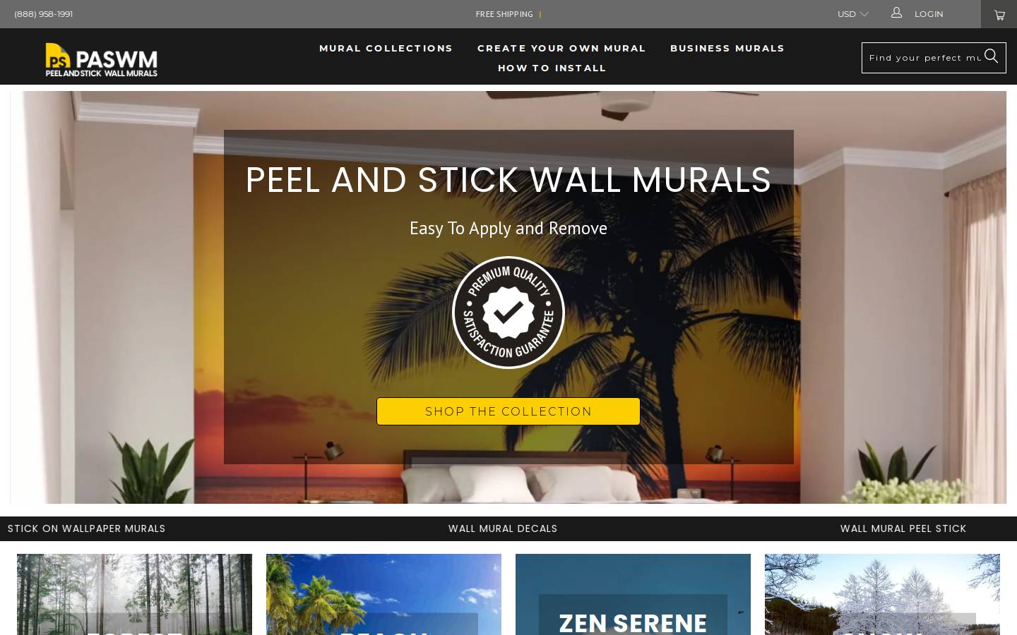 PASWM homepage screenshot