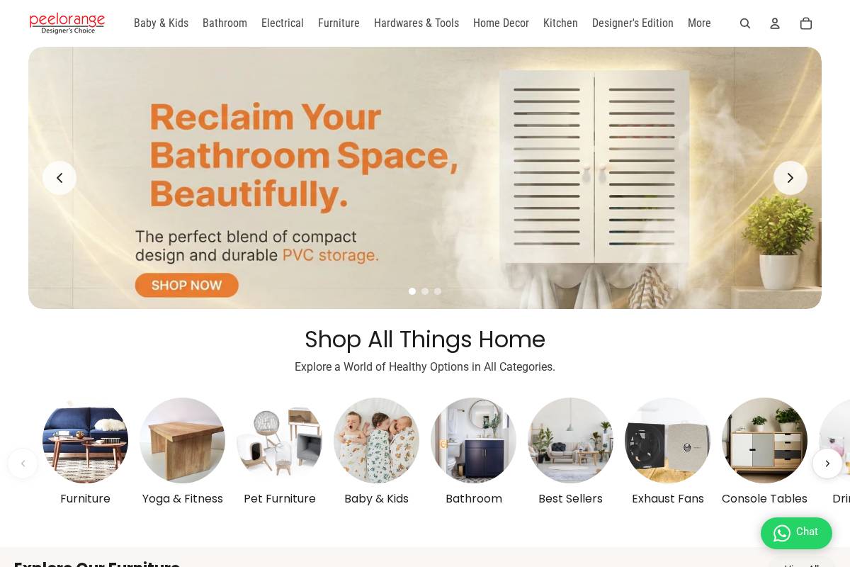 peelorange.com homepage screenshot