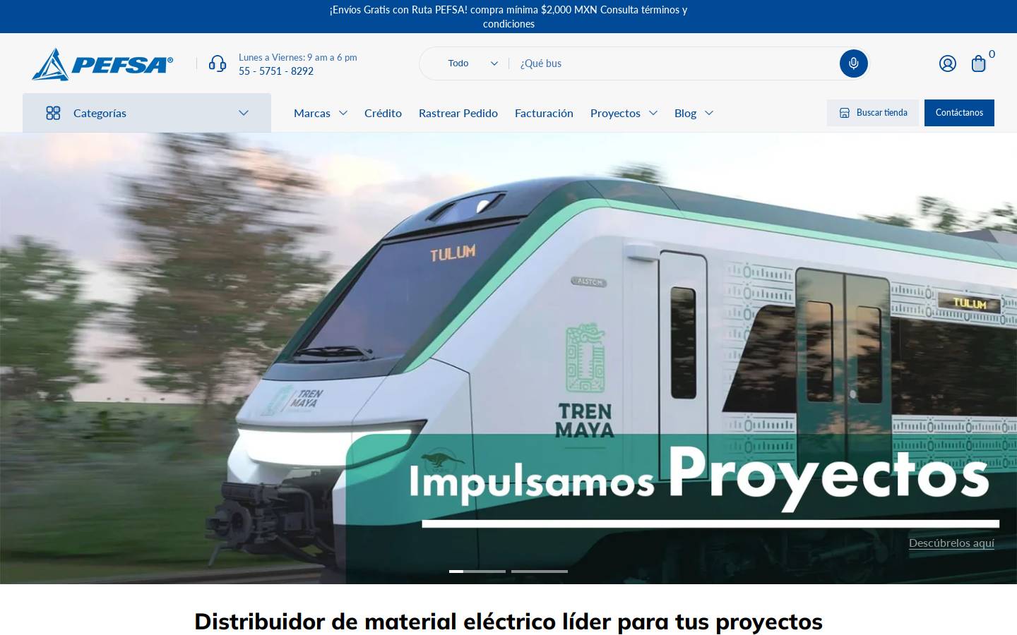 pefsa.com.mx homepage screenshot