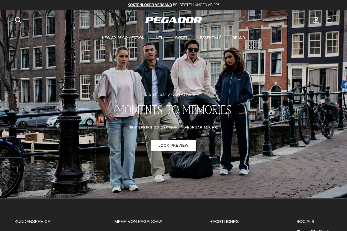 PEGADOR homepage screenshot