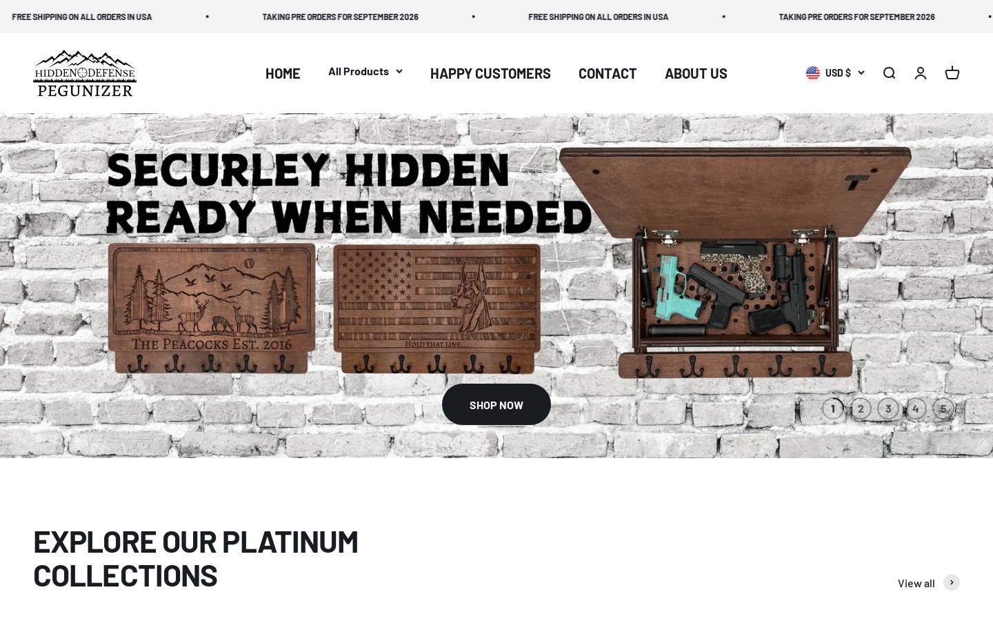 pegunizer.com homepage screenshot