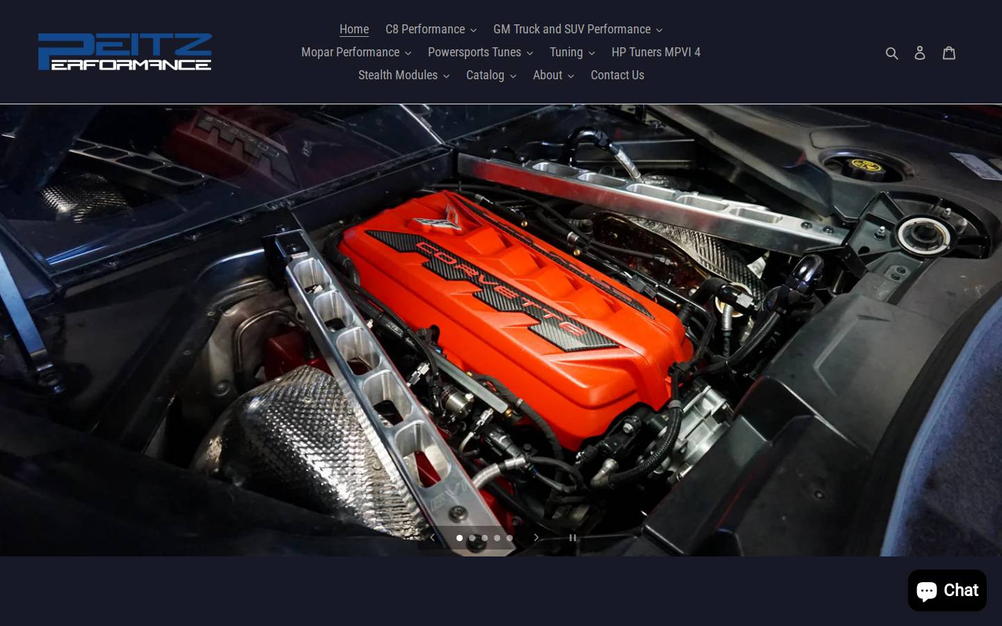 peitzperformancetunes.com homepage screenshot