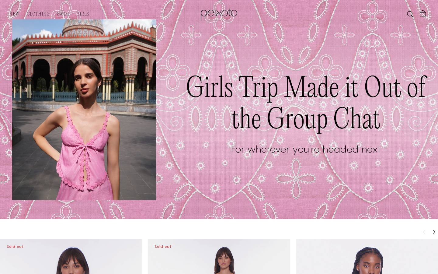 peixotowear.com homepage screenshot