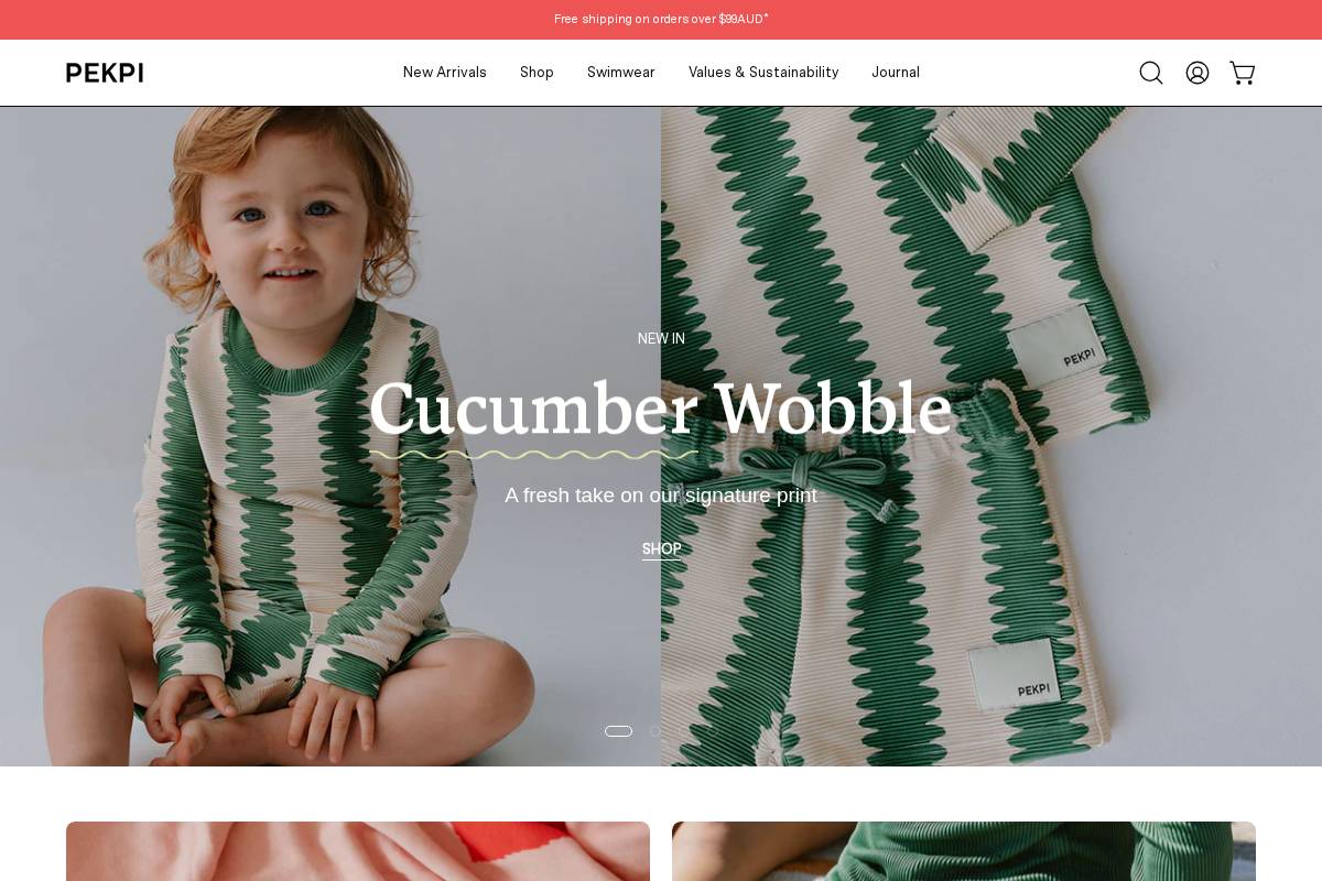 pekpi.com.au homepage screenshot