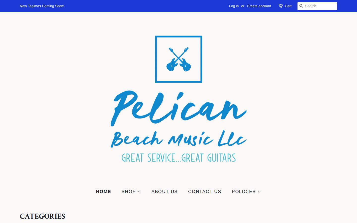 pelicanbeachmusic.com homepage screenshot