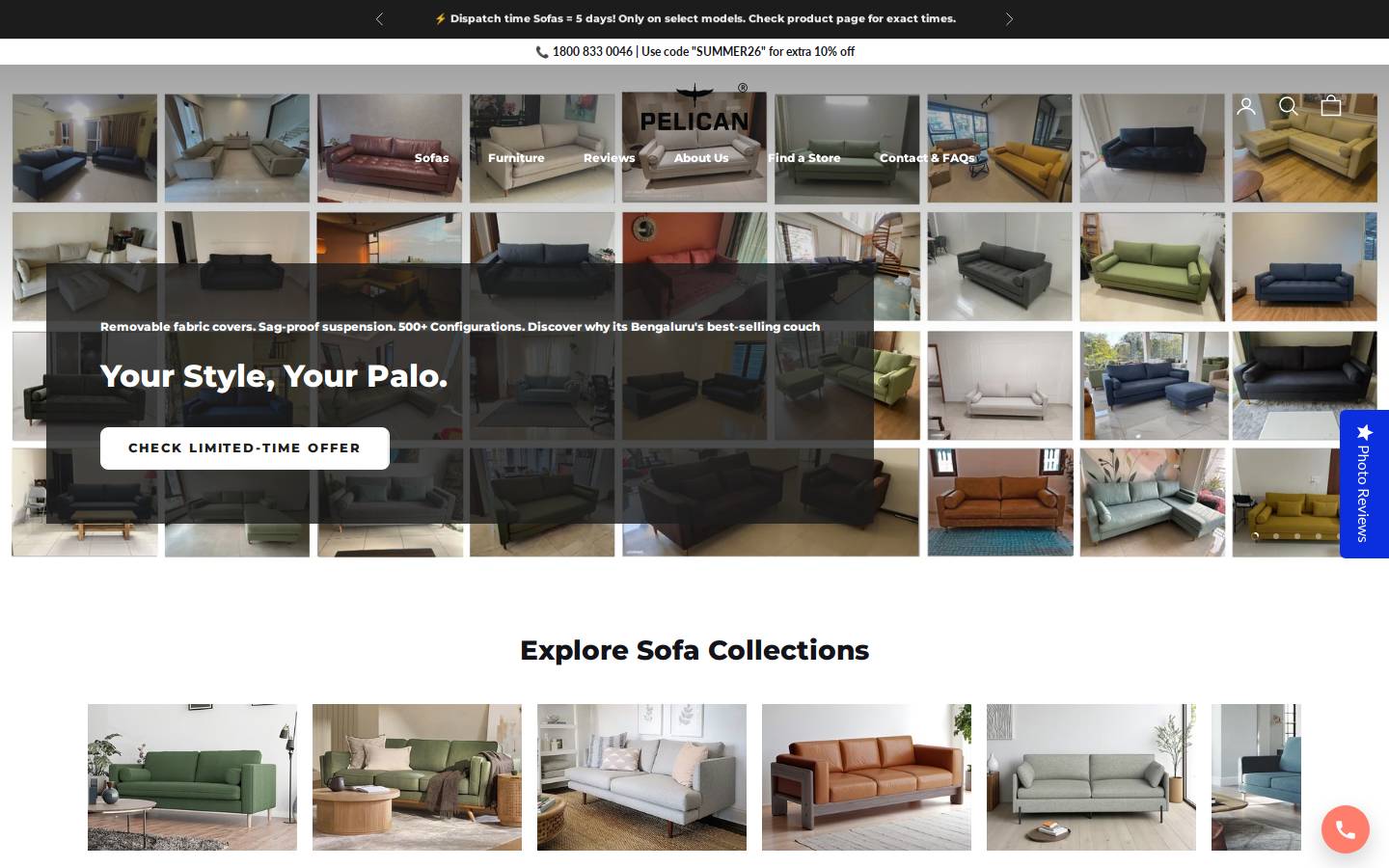 pelicanessentials.com homepage screenshot