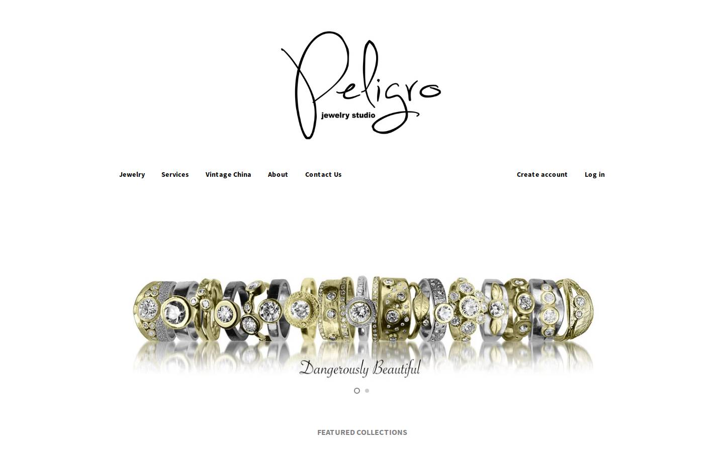 peligrostudio.com homepage screenshot