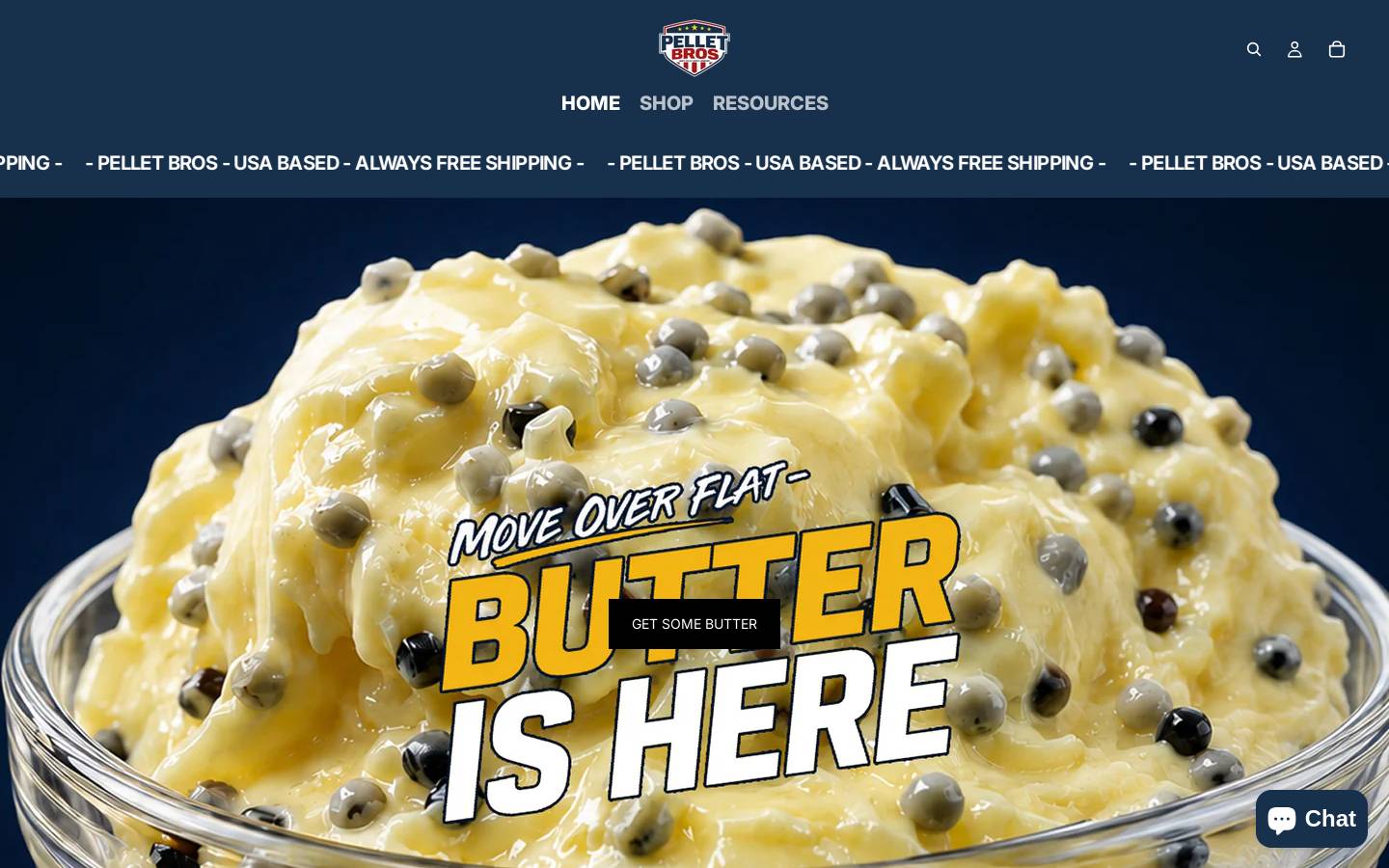 pelletbros.com homepage screenshot