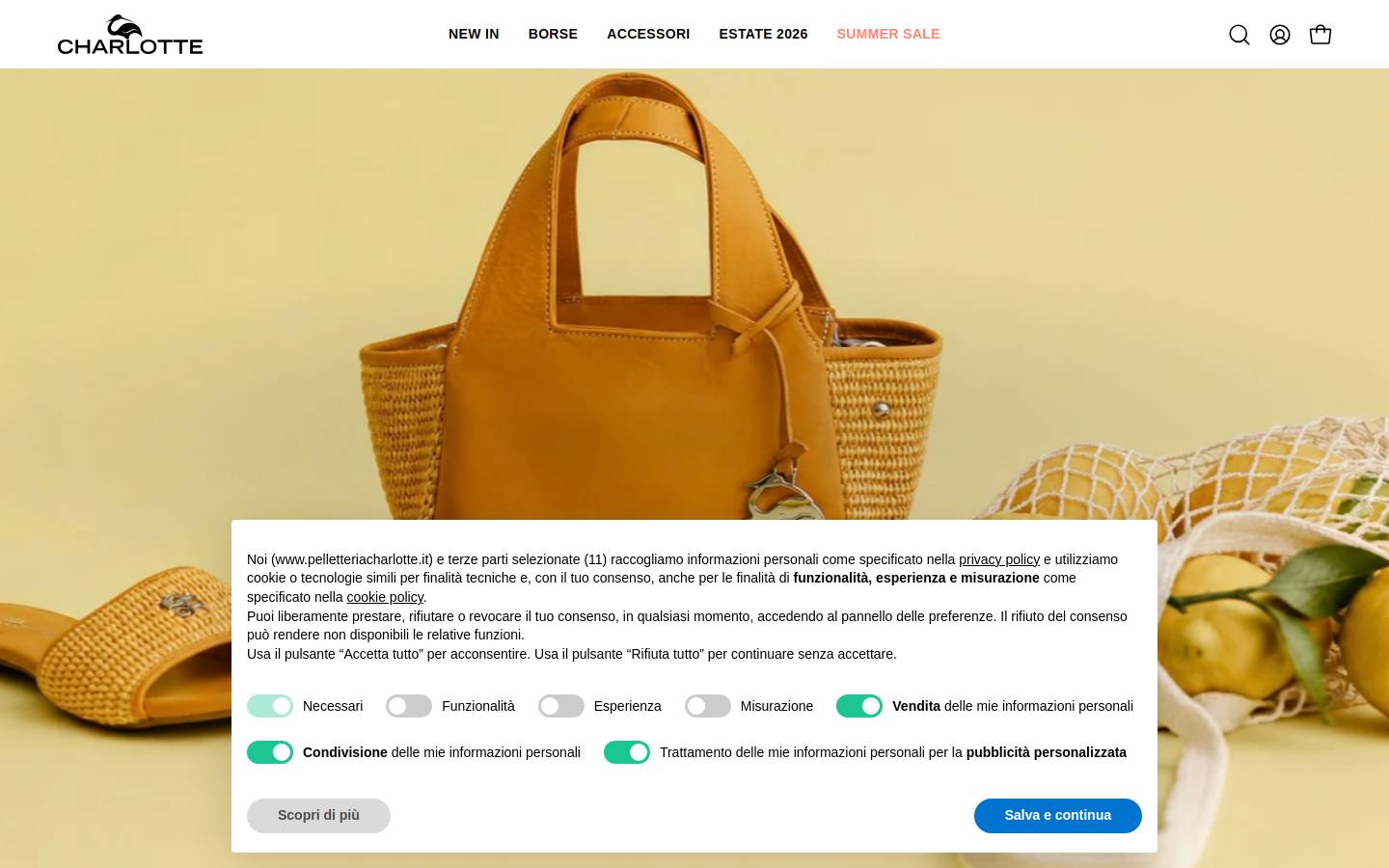 Charlotte homepage screenshot