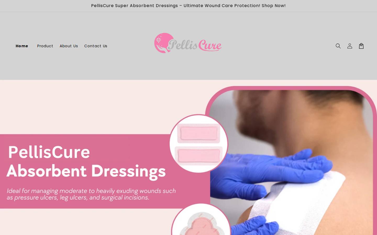 pelliscure.com homepage screenshot