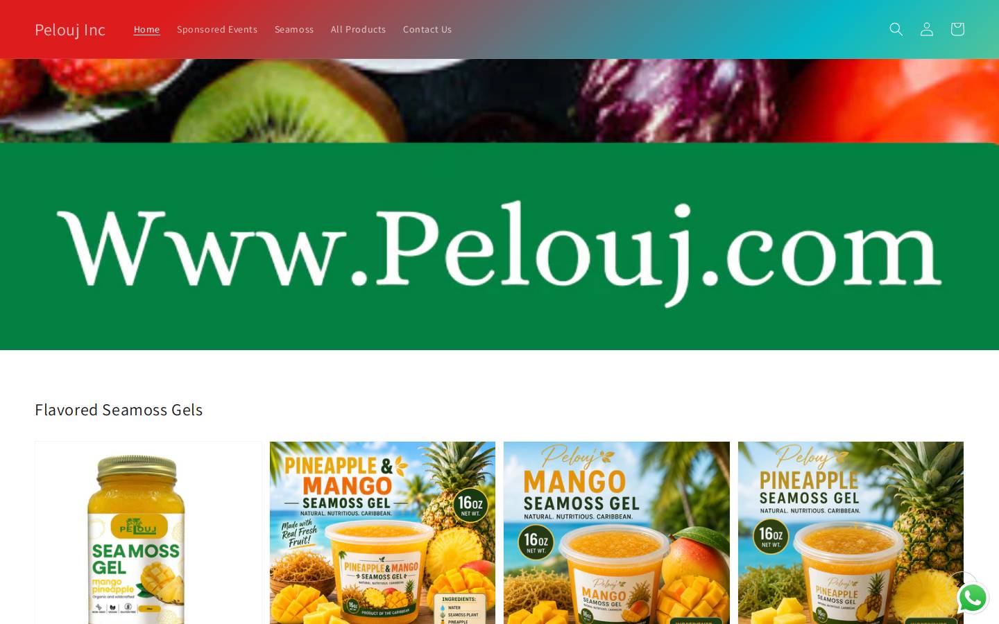pelouj.com homepage screenshot