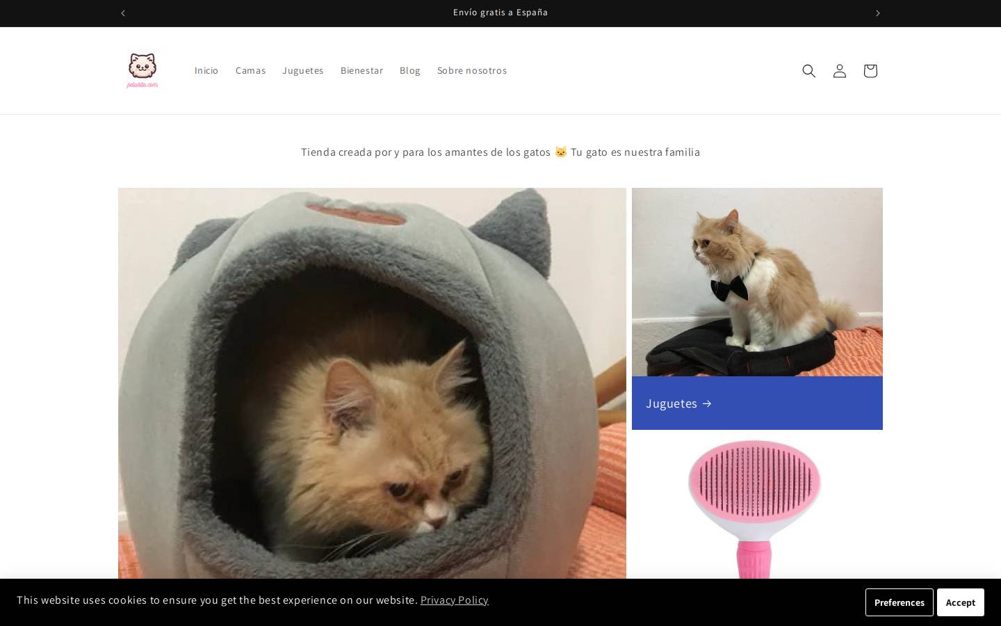 pelusito.com homepage screenshot