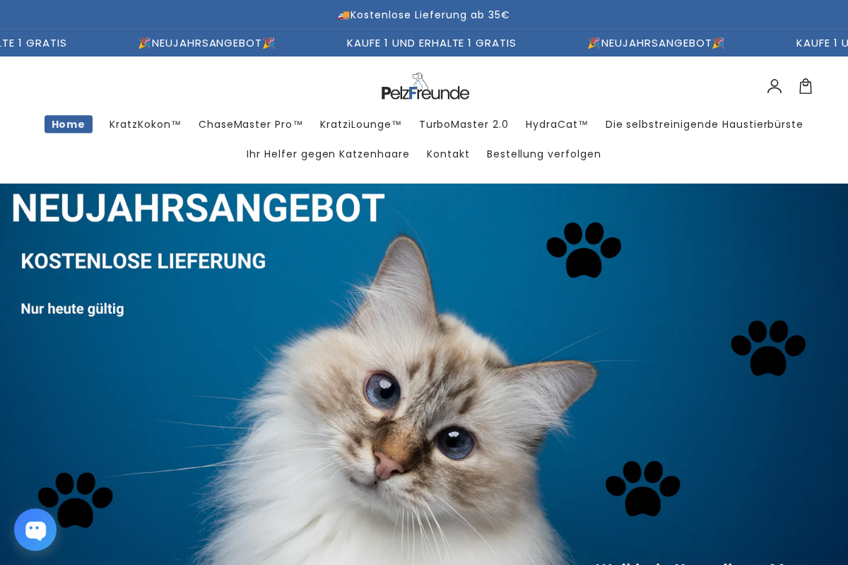 Pelzfreunde homepage screenshot