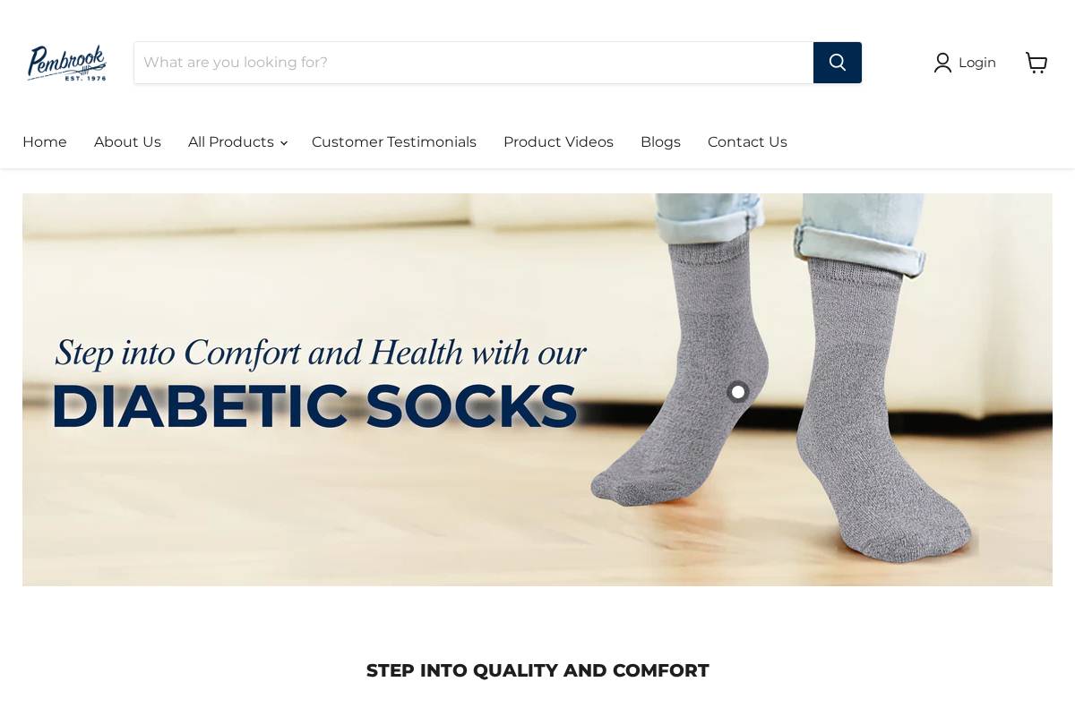 pembrookapparel.com homepage screenshot