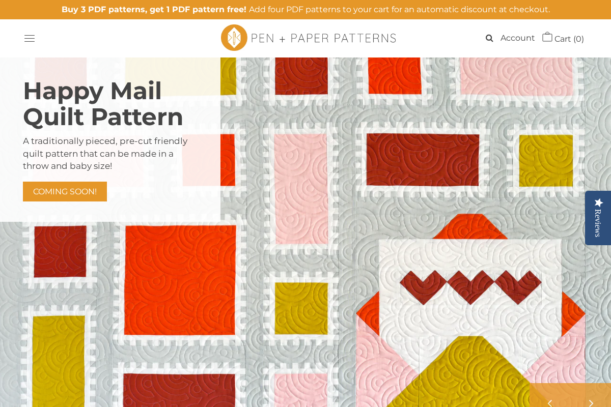 Pen and Paper Patterns homepage screenshot