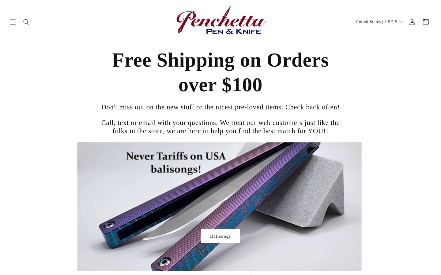 penchetta.com homepage screenshot