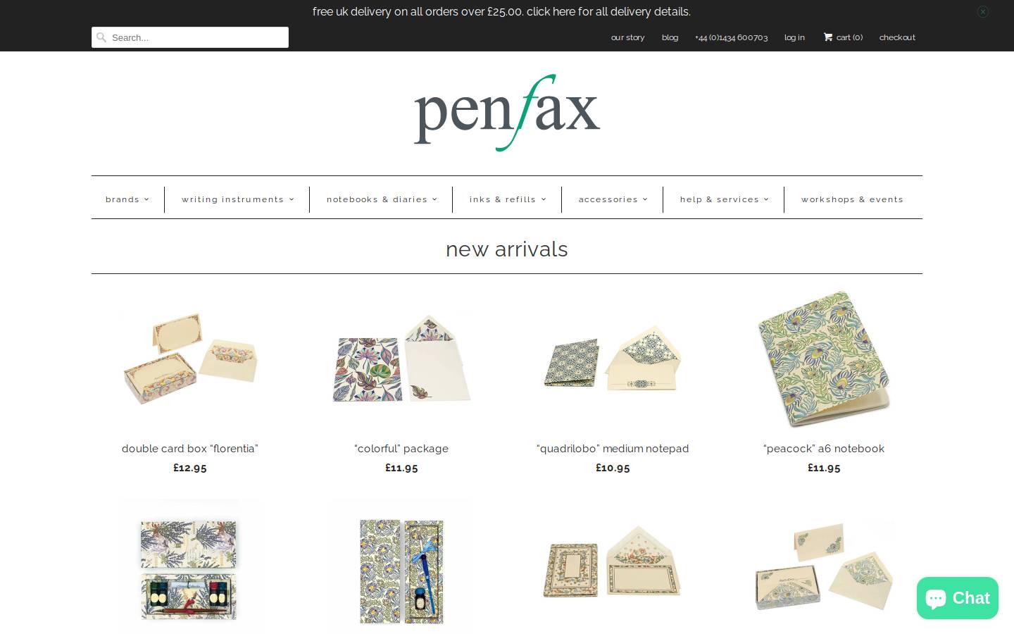 penfax.co.uk homepage screenshot