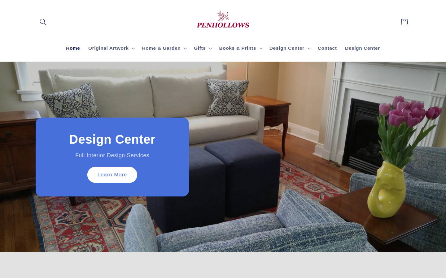 penhollows.com homepage screenshot