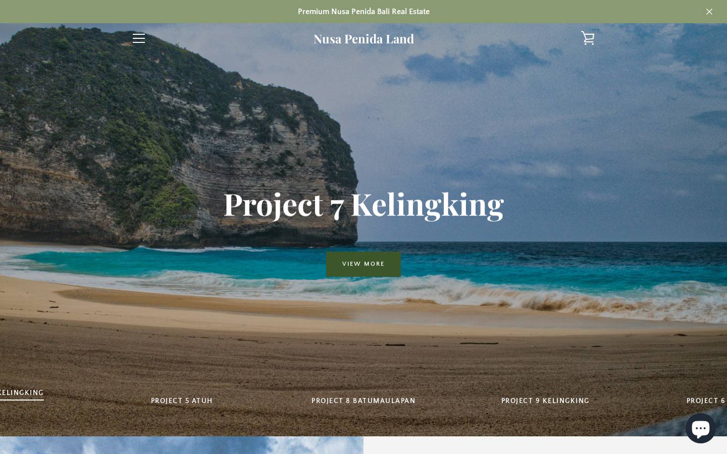 penidaland.com homepage screenshot