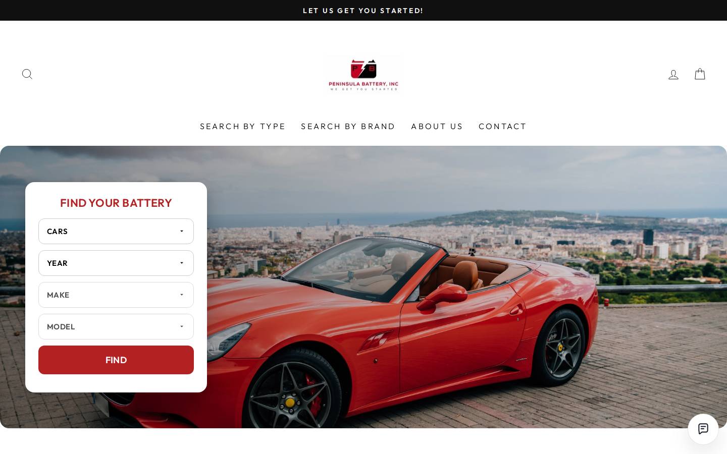 peninsulabatteryinc.com homepage screenshot