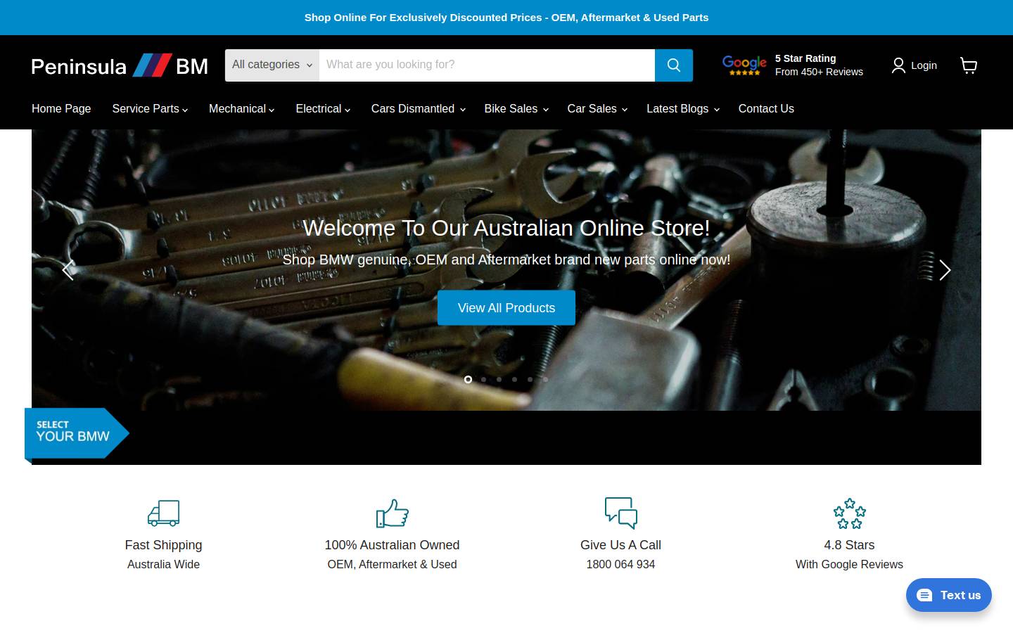 peninsulabm.com homepage screenshot