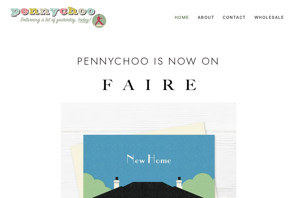 pennychoo.com homepage screenshot