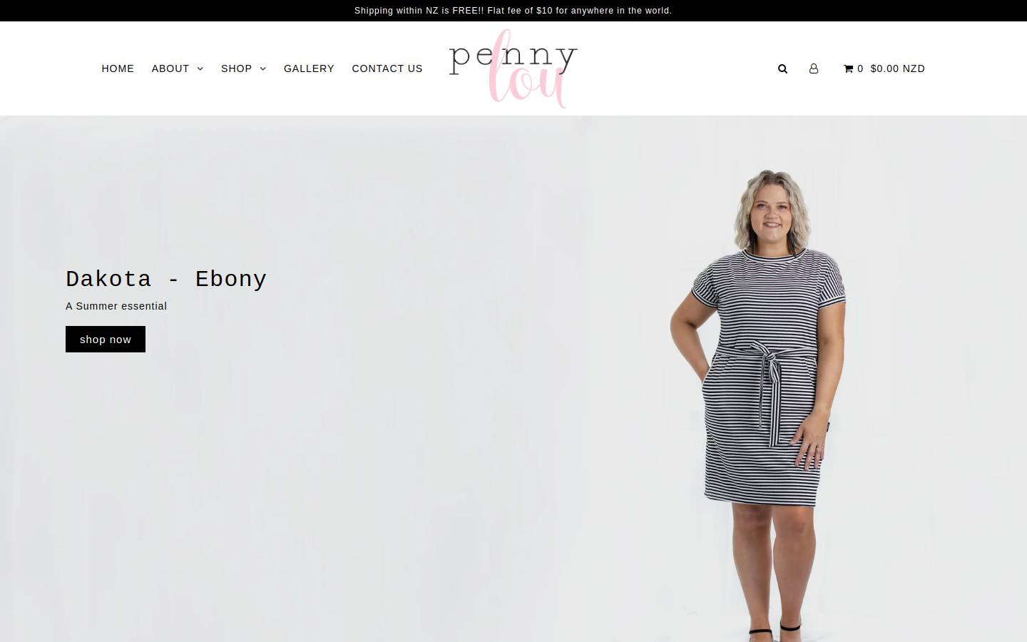 pennylou.co.nz homepage screenshot