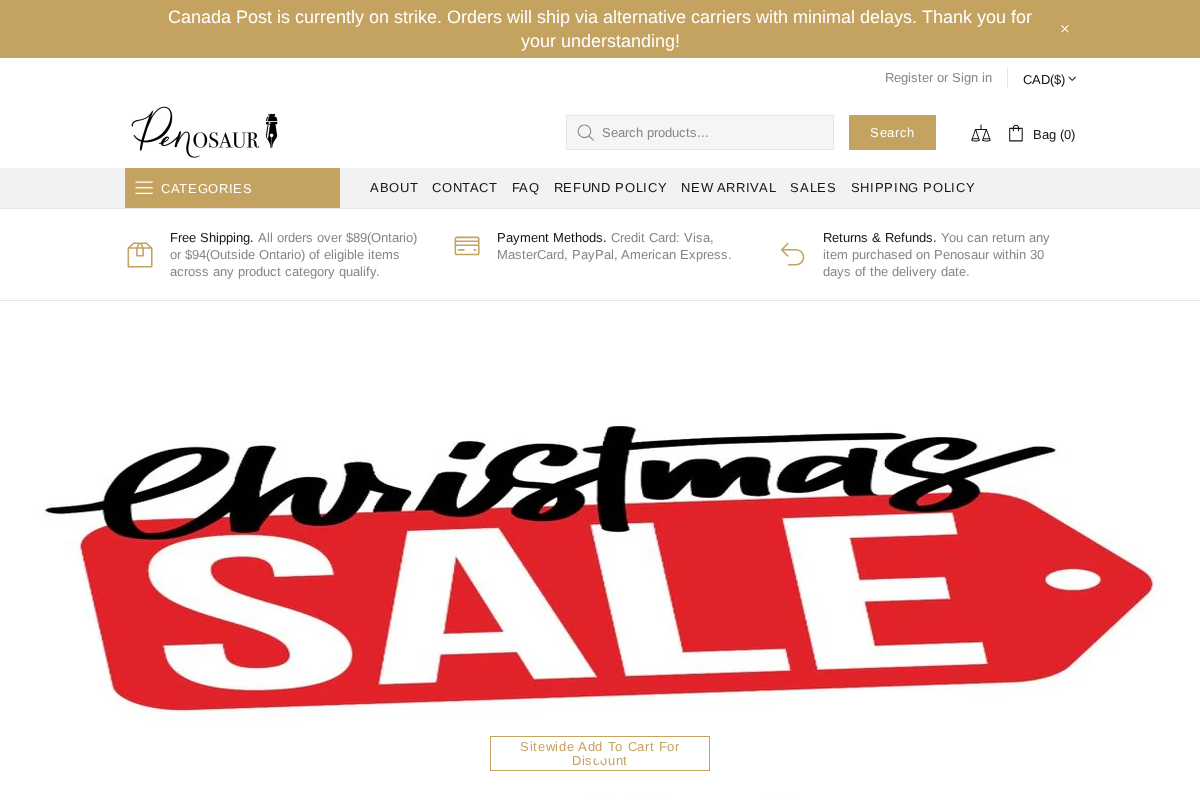 Penosaur homepage screenshot