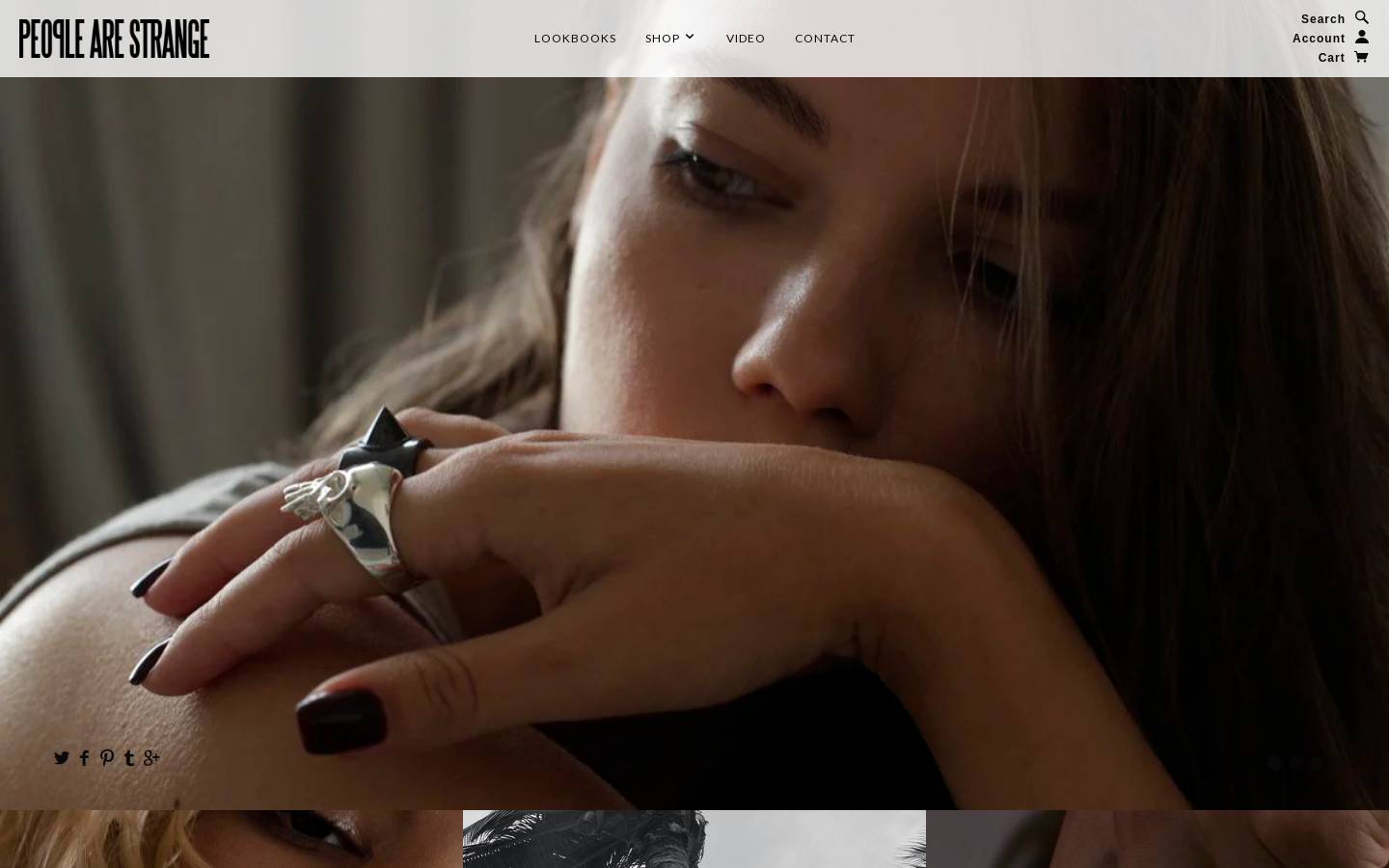 peoplearestrange.com homepage screenshot
