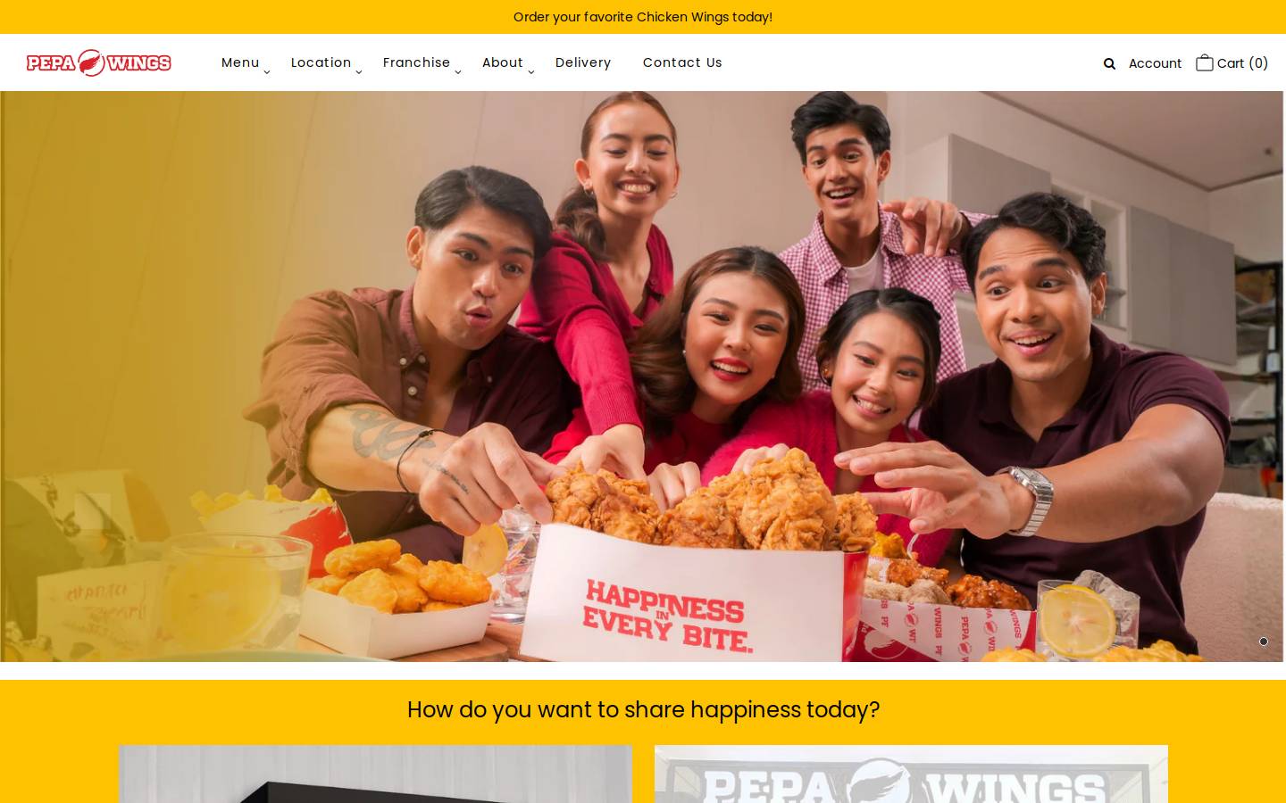 pepawings.com homepage screenshot