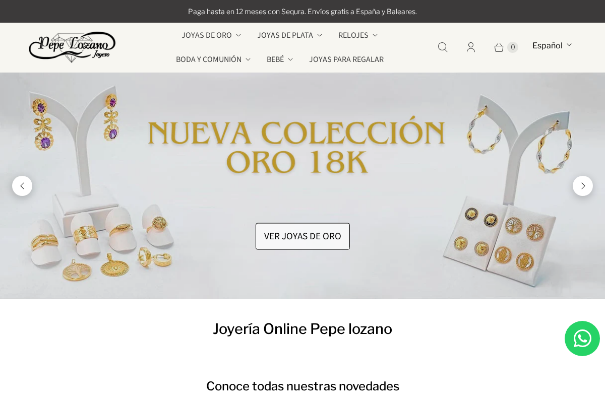 pepelozanojoyero.com homepage screenshot