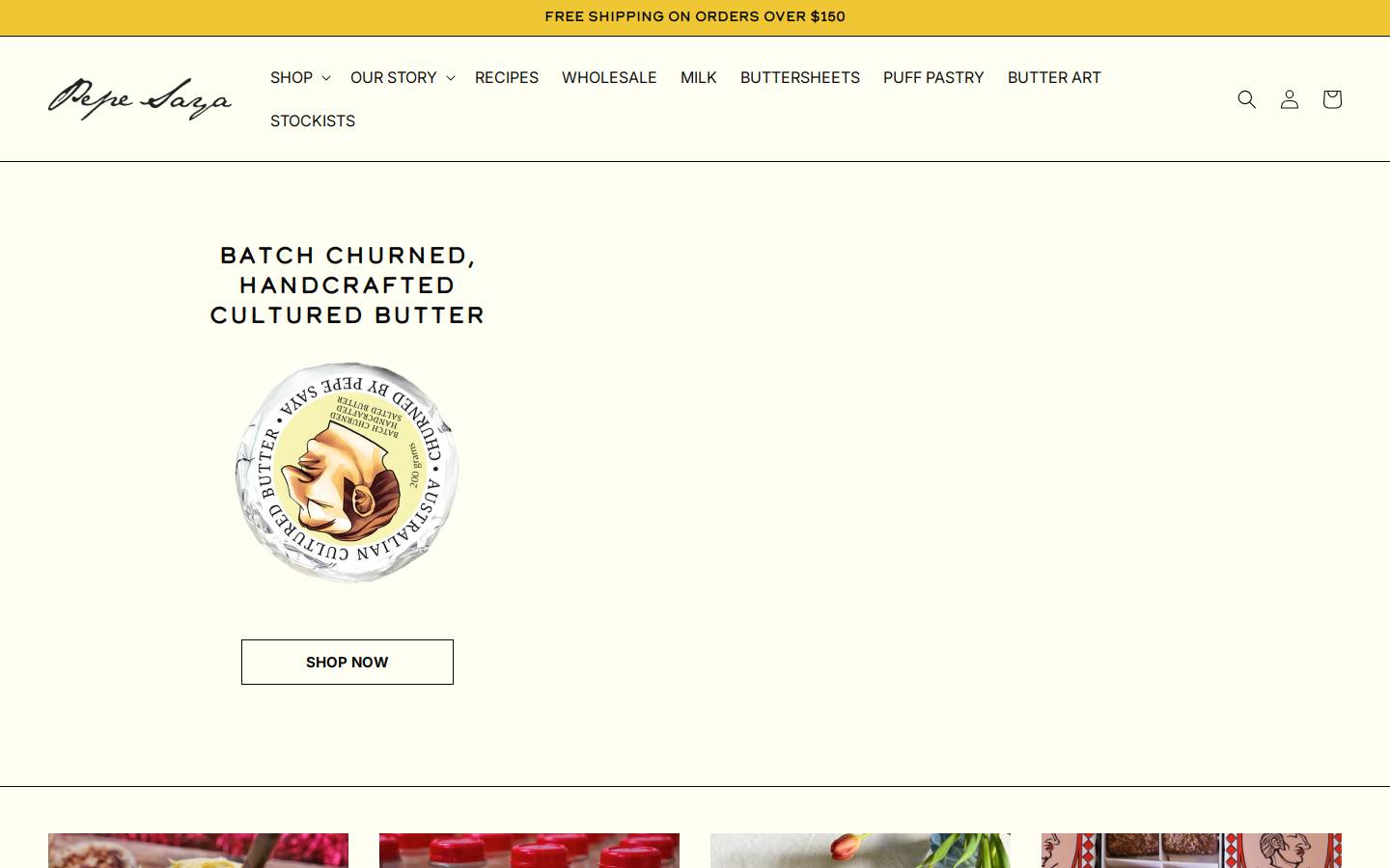 pepesaya.com.au homepage screenshot