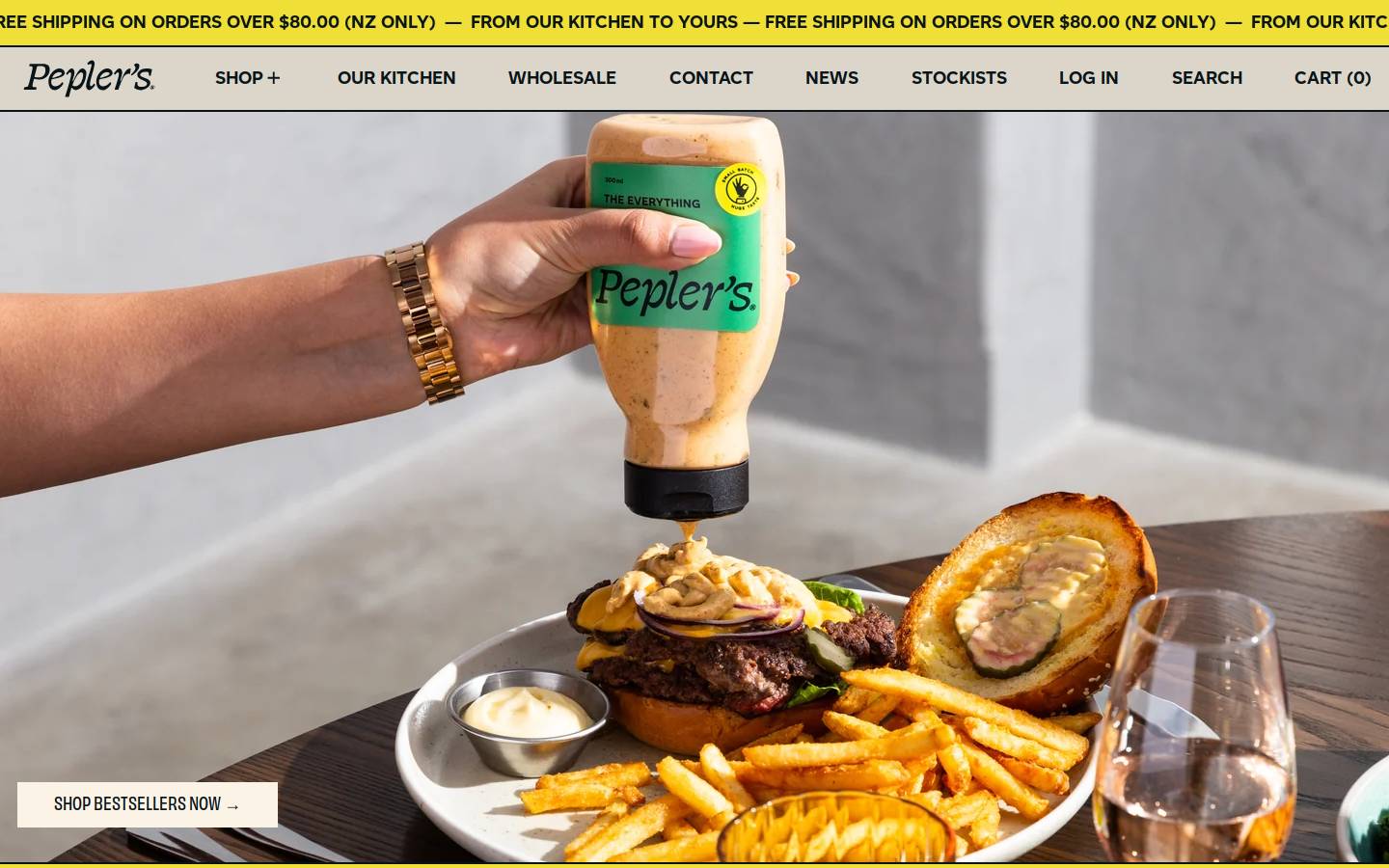 peplers.co.nz homepage screenshot
