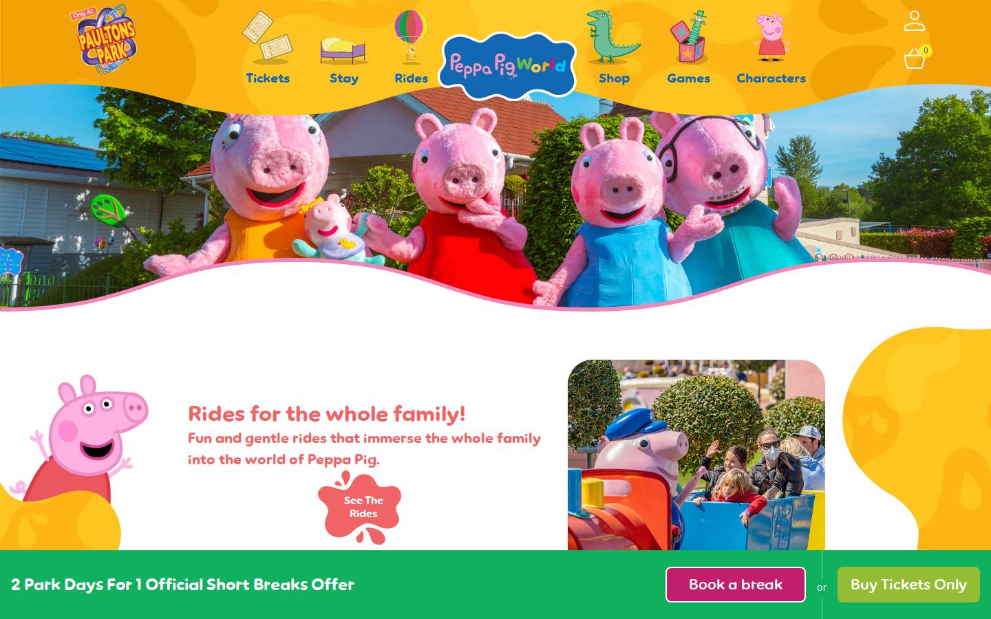 Peppapigworld homepage screenshot