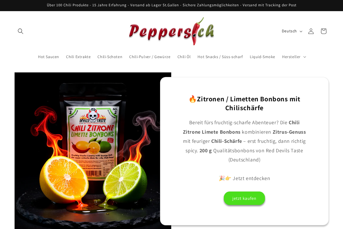 peppers.ch homepage screenshot