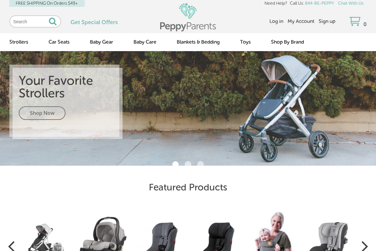 PeppyParents.com homepage screenshot